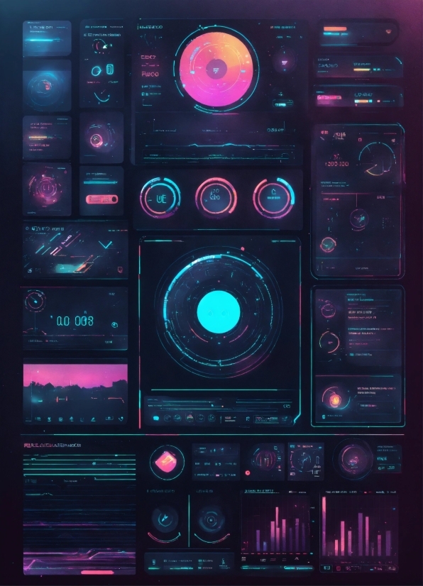 Free Vj Movies, Audio Equipment, Font, Circle, Magenta, Electric Blue