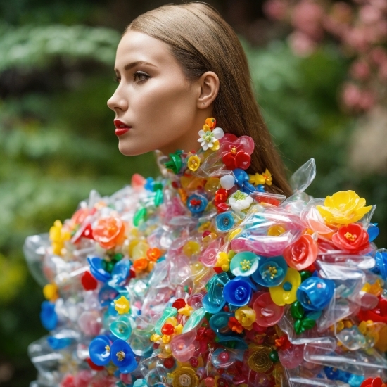 Hair, Plant, Fashion, Textile, Happy, Orange