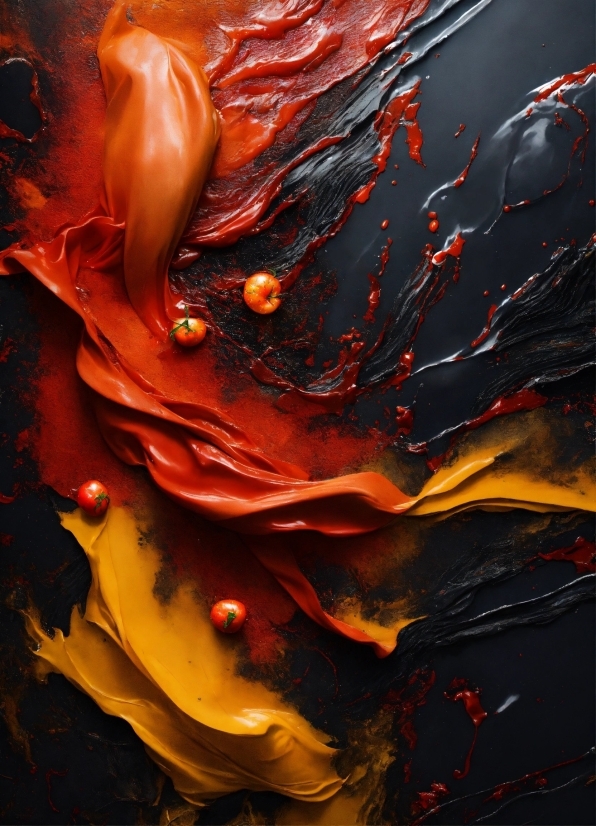 Illusto Com Video Editor, Liquid, Water, Fluid, Orange, Painting