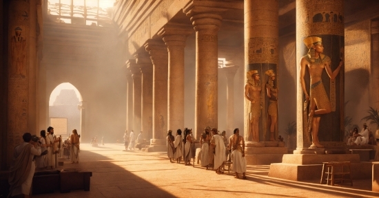 Lifestyle Stock Footage, Temple, Building, Landmark, Sculpture, Column