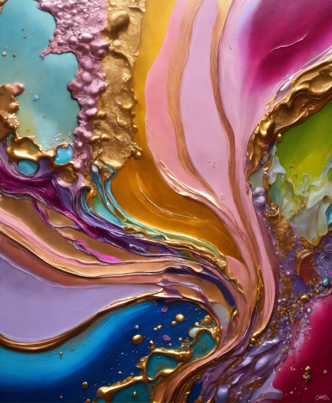 Liquid, Art Paint, Purple, Nature, Paint, Fluid