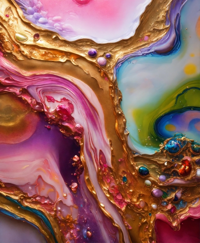 Liquid, Light, Purple, Organism, Orange, Art