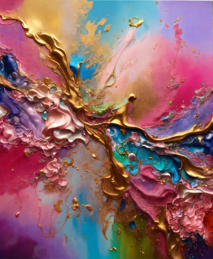 Liquid, Paint, Purple, Art Paint, Fluid, Organism