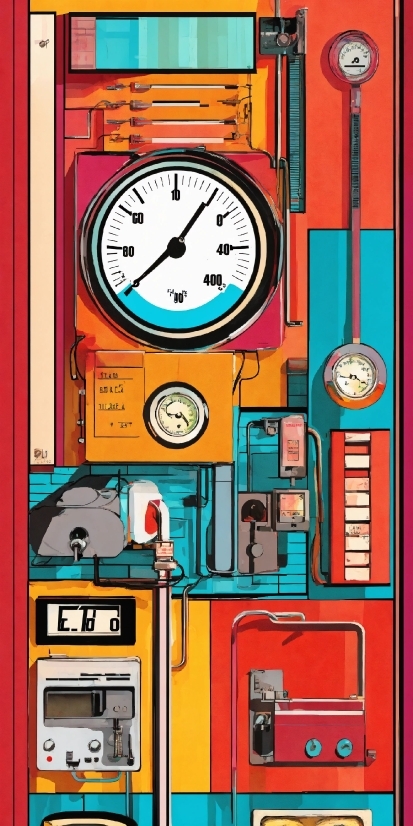 Loop Motion, Orange, Clock, Yellow, Line, Red