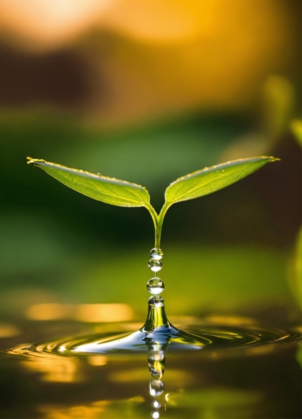 Music Bed Stock Footage, Water, Liquid, Plant, Leaf, Botany