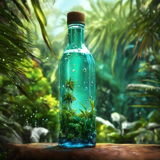 No Copyright Motion Graphics, Bottle, Liquid, Drinkware, Green, Glass Bottle