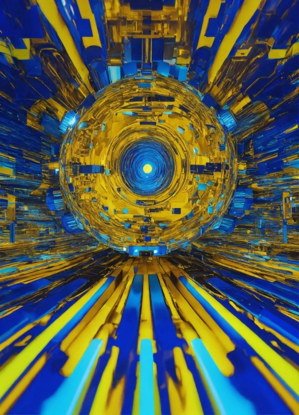 Online Video Production, Blue, Paint, Art, Fixture, Symmetry