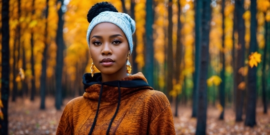 Outerwear, People In Nature, Flash Photography, Happy, Wood, Headgear