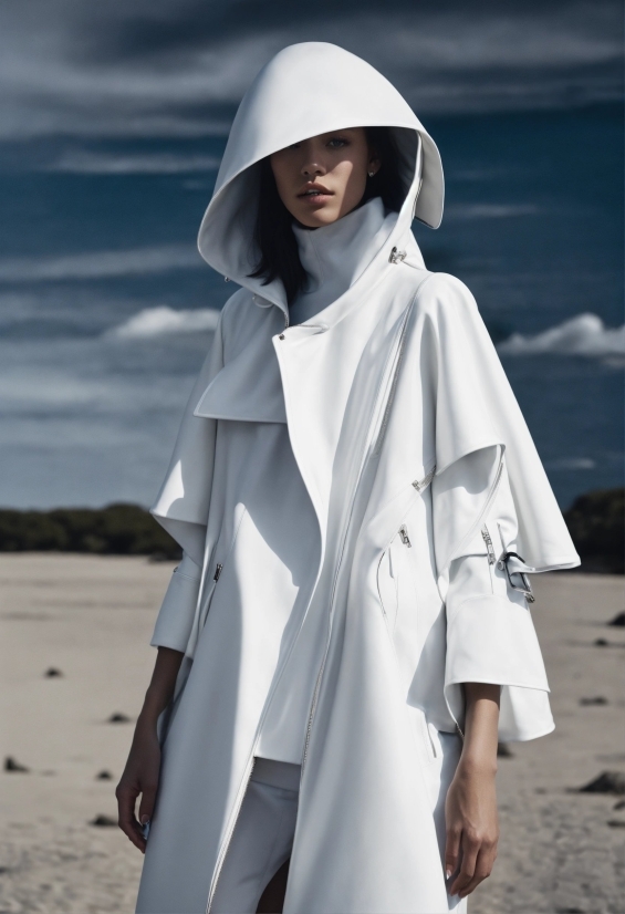 Outerwear, Sleeve, Sky, Happy, Fashion Design, Landscape