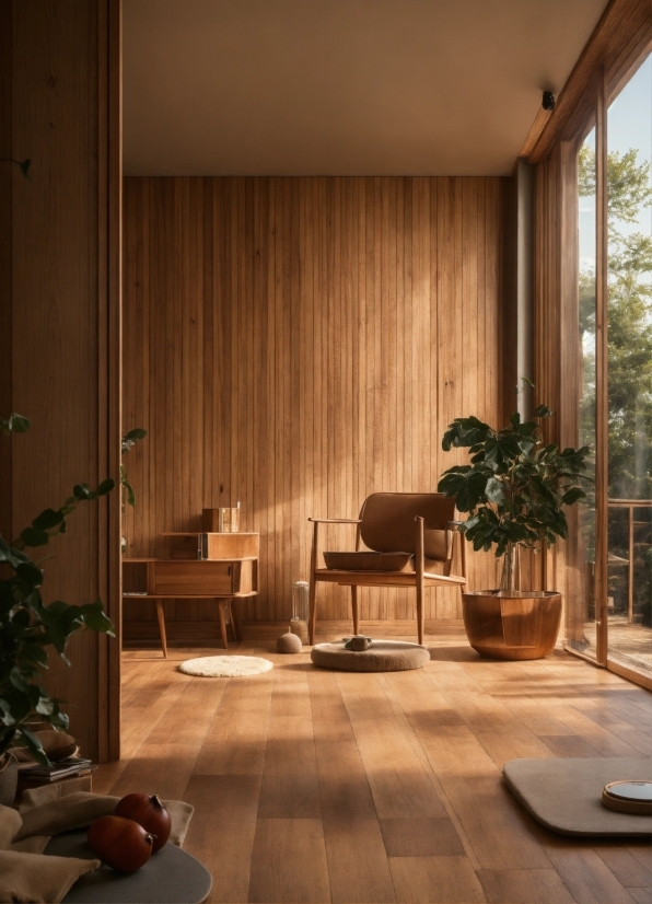 Plant, Building, Property, Wood, Interior Design, Architecture