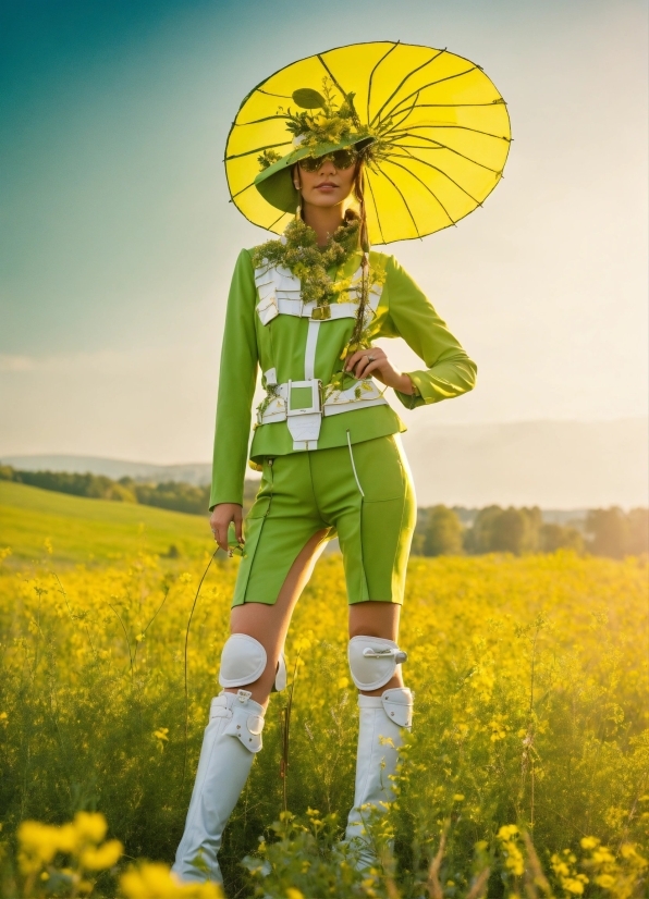 Plant, Flower, Photograph, People In Nature, Sky, Umbrella