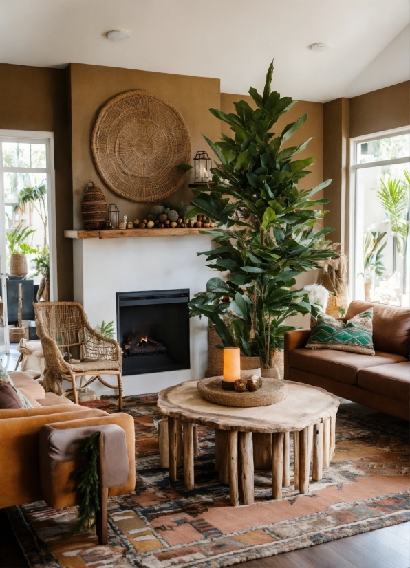 Plant, Furniture, Property, Window, Houseplant, Wood