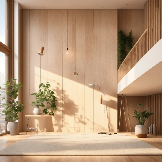 Plant, Property, Houseplant, Wood, Building, Interior Design