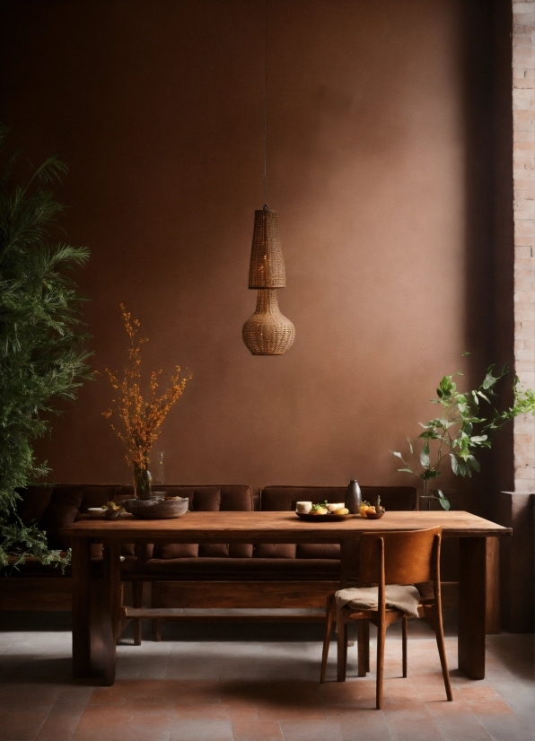 Plant, Table, Furniture, Building, Wood, Interior Design