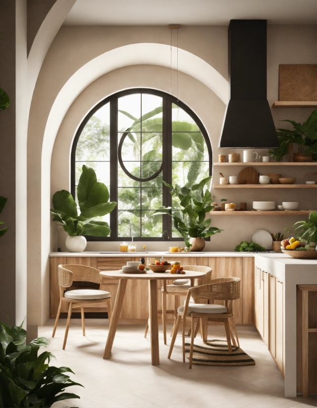 Plant, Table, Furniture, Property, Wood, Interior Design