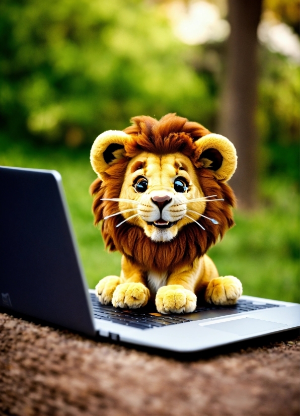 Portal Stock Footage, Felidae, Laptop, Lion, Wood, Big Cats