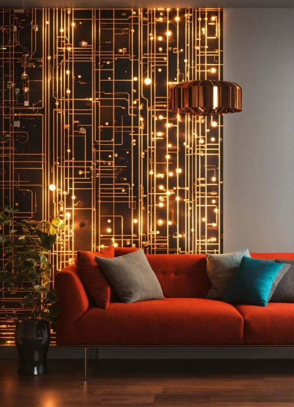 Property, Furniture, Couch, Building, Light, Plant