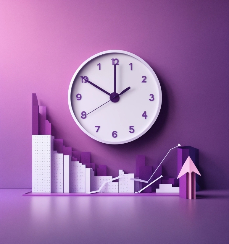 Public Domain Stock Footage, Purple, Clock, Font, Violet, Pink