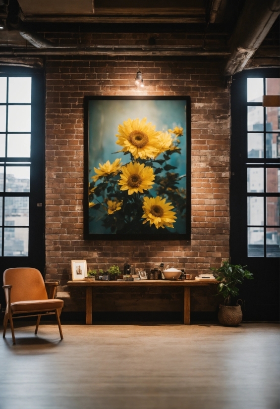 Royalty Free Background Footage, Plant, Flower, Furniture, Window, Wood