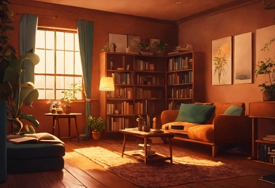 Scenery Video Clips Free Download, Brown, Furniture, Property, Bookcase, Plant