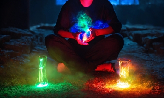 Shoe, Light, Lighting, Red, Flash Photography, Fire