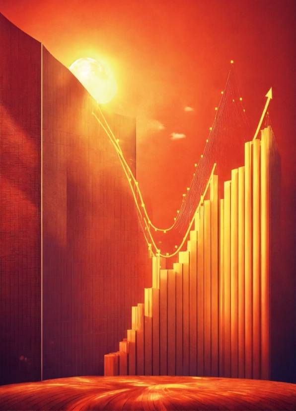 Stock Footage, Amber, Orange, Lighting, Stairs, Line