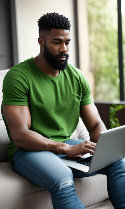 Stock Video Music Free, Forehead, Jeans, Hairstyle, Computer, Laptop