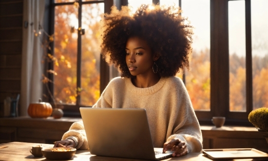 Transparent Stock Video, Human, Table, Window, Sunlight, Laptop