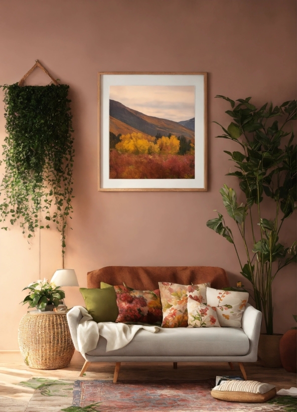 Video As Background, Brown, Plant, Furniture, Couch, Building