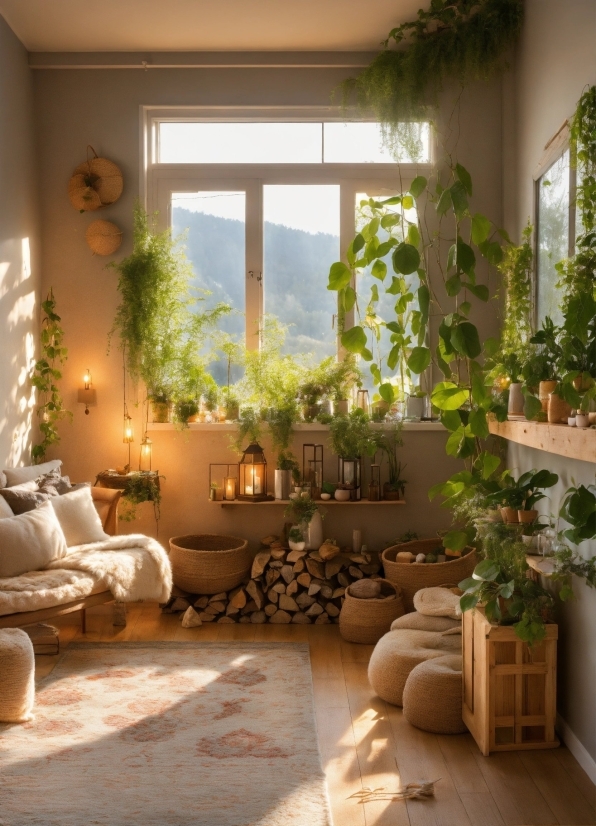 Video Clip Library, Plant, Building, Houseplant, Window, Flowerpot