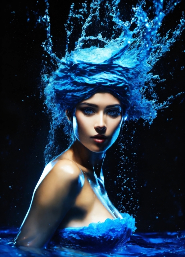 Vsco Photo & Video Editor, Hairstyle, Blue, Azure, Flash Photography, Eyelash