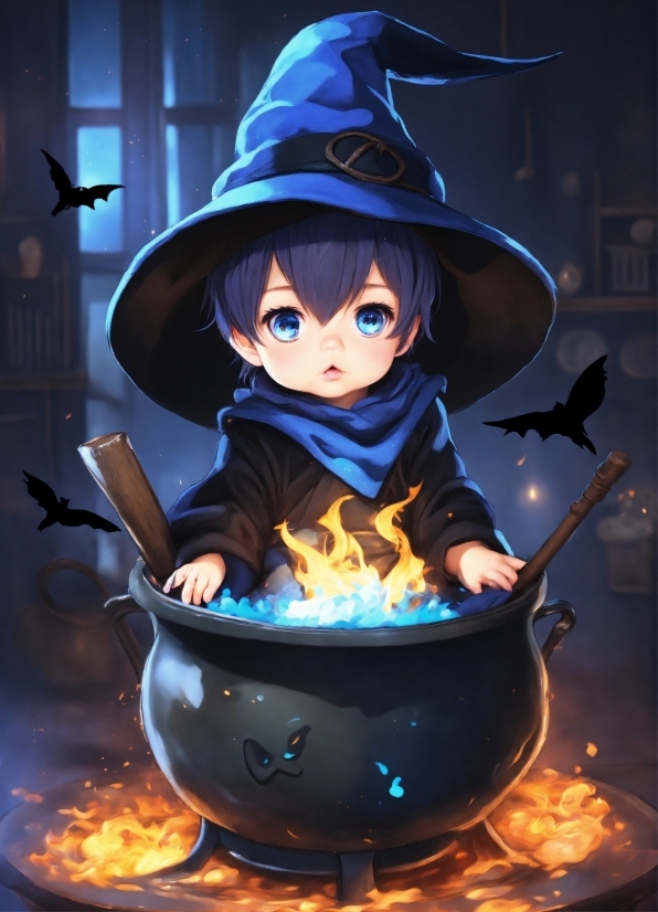 Vsdc Free Video Editor, Witch Hat, Blue, Gas, Hat, Cookware And Bakeware