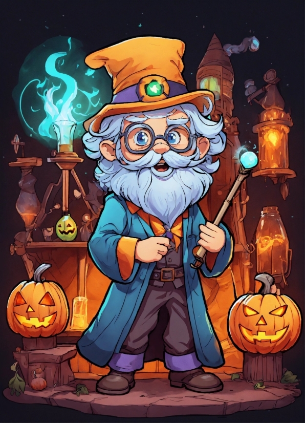 Wondershare Filmora 12, Cartoon, Calabaza, Art, Beard, Gourd