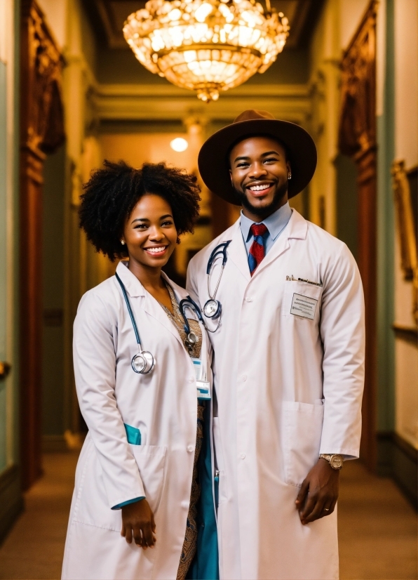 24x36 Canvas, Smile, Outerwear, Hat, White Coat, Stethoscope