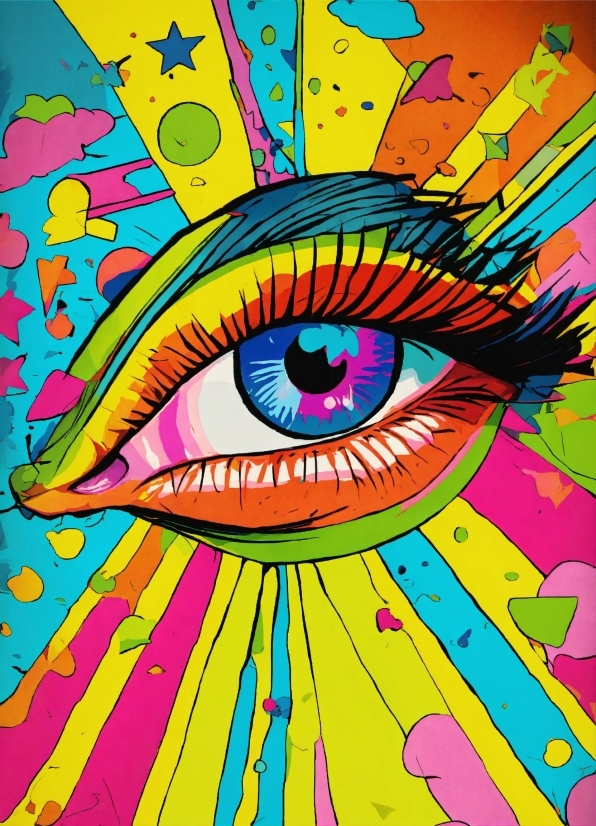 Adobe Illustrator 2017 Download, Colorfulness, Eye, Organ, Eyelash, Art