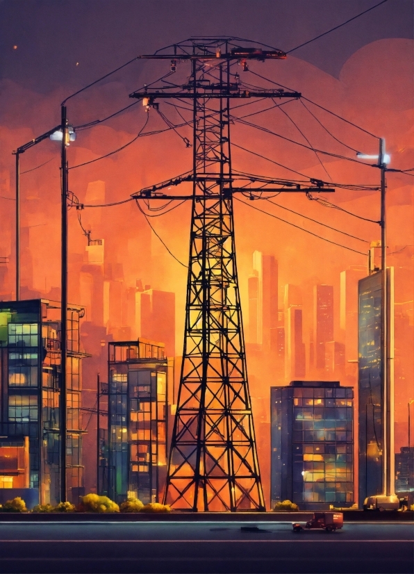 Adobe Illustrator Download Torrent, Sky, Atmosphere, Building, Afterglow, Overhead Power Line