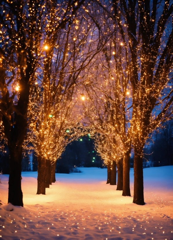 Affinity Photo Raw, Atmosphere, Plant, Light, Snow, Street Light