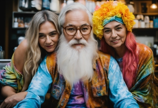 Arts And Crafts Prints, Smile, Glasses, Beard, Happy, Facial Hair