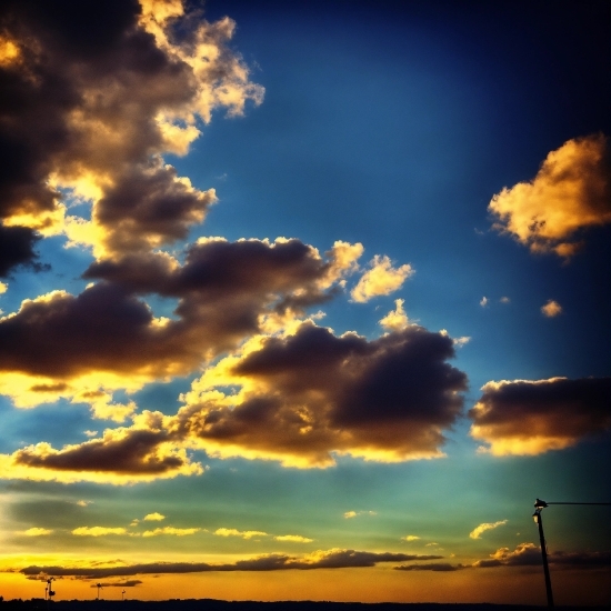 Bauhaus Poster, Cloud, Sky, Atmosphere, Nature, Afterglow