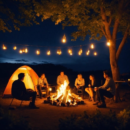 Canva Usa, Sky, Tent, Tree, People In Nature, Leisure