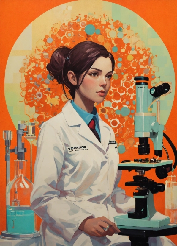 Canvas Art For Living Room, Scientist, Laboratory, Scientific Instrument, White Coat, Research