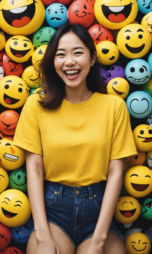 Canvas Walls, Smile, Head, Photograph, Facial Expression, Yellow