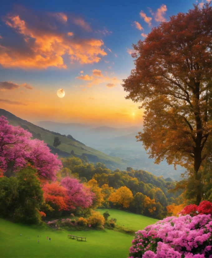 Cloud, Plant, Sky, Flower, Light, Natural Landscape