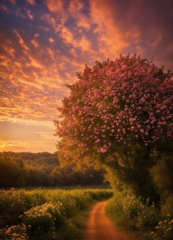 Colored Pencils, Cloud, Plant, Sky, Flower, Atmosphere