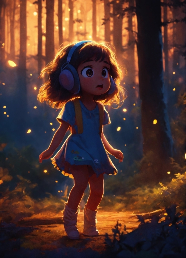 Computer Graphics And Animation, Light, People In Nature, Lighting, Orange, Doll