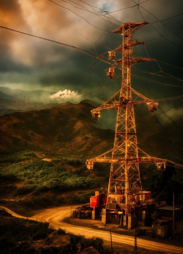 Creative Art Kits, Cloud, Sky, Atmosphere, Overhead Power Line, Electricity