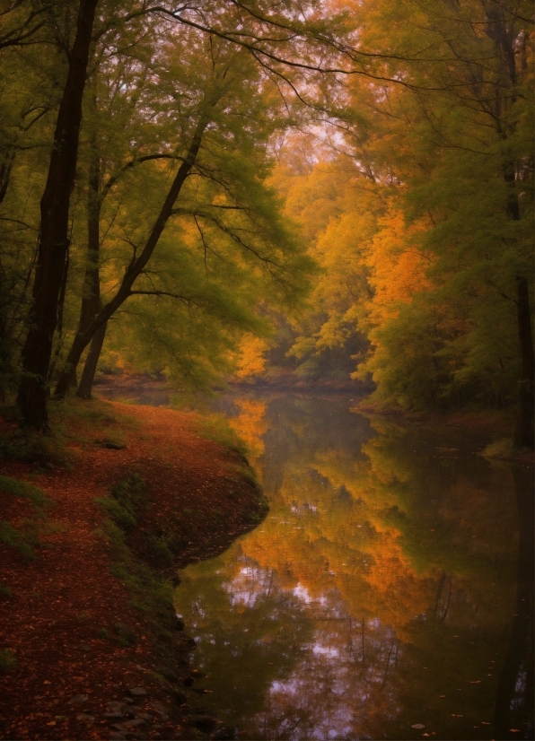 Dynamic Video Maker, Water, Plant, Natural Landscape, Wood, Orange