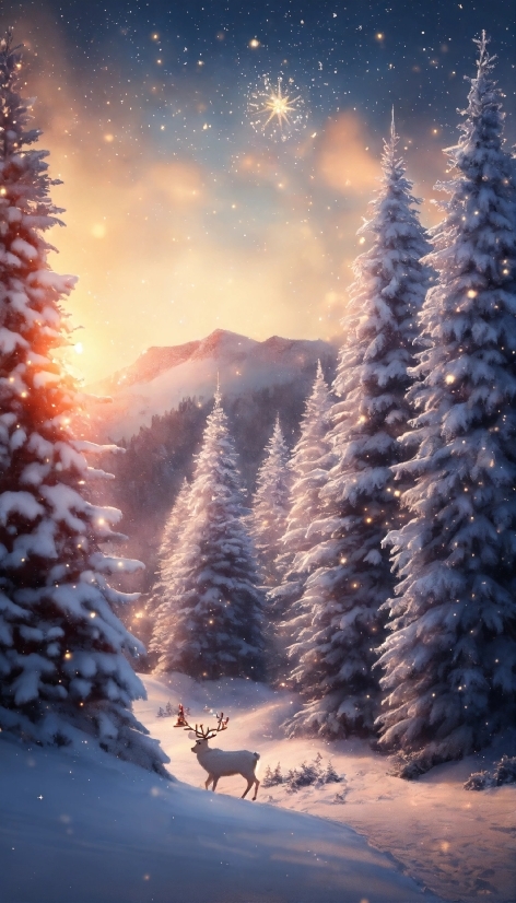 Facebook Image, Atmosphere, Snow, Plant, Sky, Light