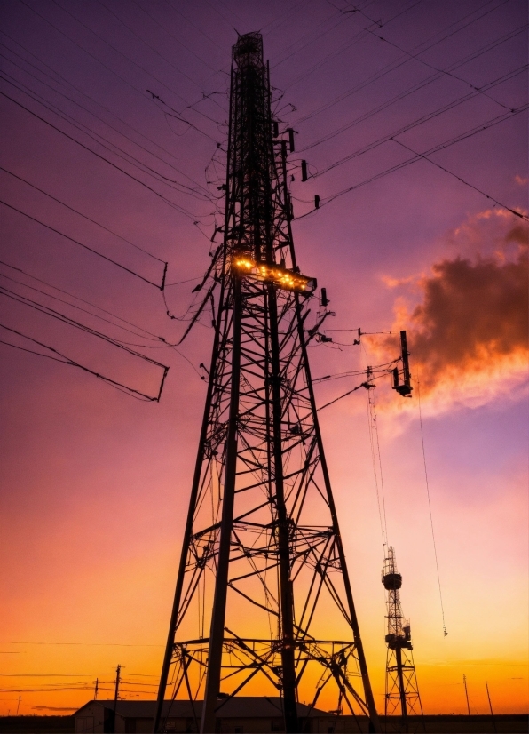 Find Png Images, Sky, Cloud, Nature, Afterglow, Overhead Power Line