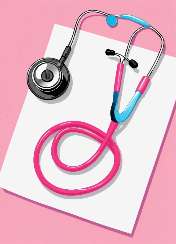 Flower Prints, Font, Audio Equipment, Gadget, Magenta, Stethoscope